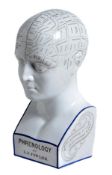 A Staffordshire pottery Phrenology head for Lorenzo N. Fowler of London, third quarter 19th