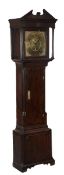 An oak quarter chiming eight-day longcase clock, late 18th century and later, the substantial late