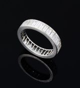 A diamond eternity ring, the baguette cut diamonds, approximately 2.38 carats total, in a band