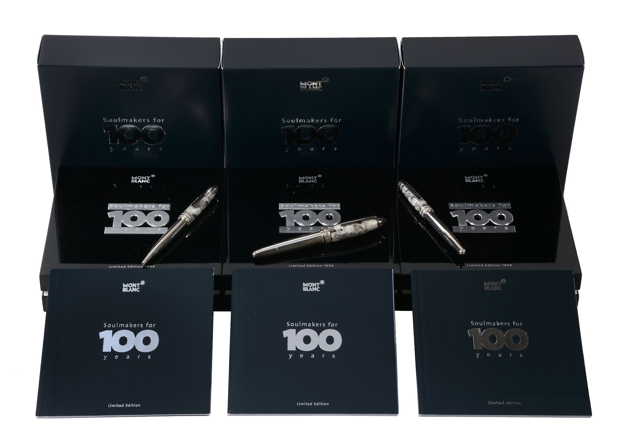 Montblanc, Soulmakers for 100 Years, a limited edition fountain pen, ballpoint pen and rollerball, - Image 2 of 6