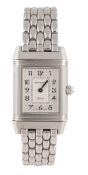 Jaeger LeCoultre, Reverso, a lady`s stainless steel wristwatch, circa 2003, ref. 266.8.11, no.