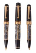 Montblanc, Writers Edition, Alexandre Dumas. a limited edition fountain pen, ballpoint pen and