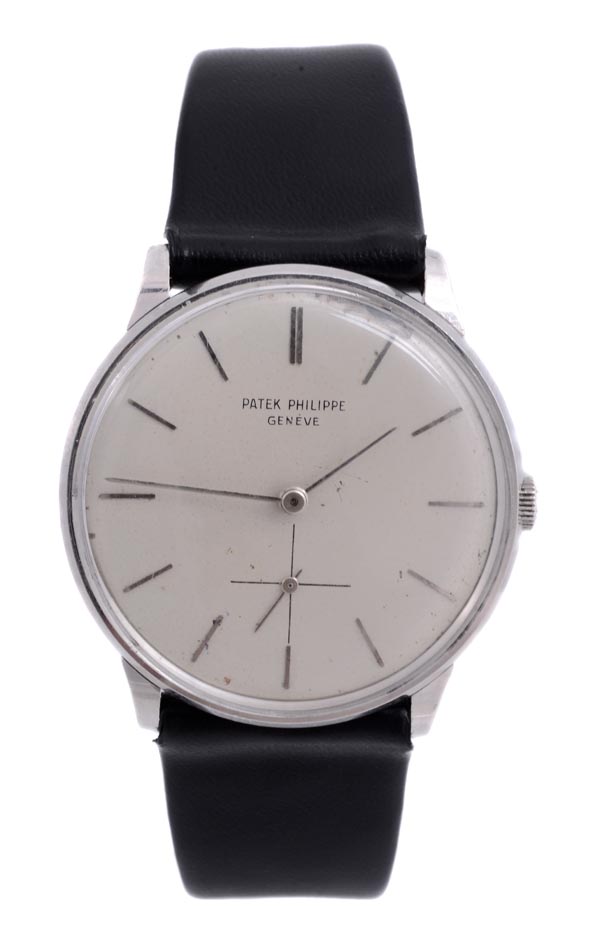 Patek Philippe, a gentleman`s platinum wristwatch, circa 1963, ref. 2573/2, no. 429098, the three