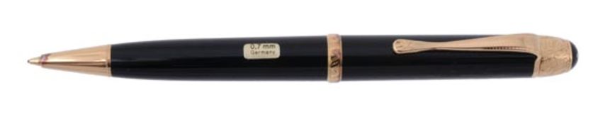 Montblanc, Writers Edition, Voltaire, a limited edition black mechanical pencil, no. 10384/12000,