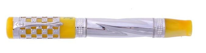 Ancora, Gaudi, a limited edition rollerball pen, 08/100, the overlaid spiralling barrel inspired by
