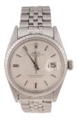 Rolex, Oyster Perpetual Datejust, a gentleman`s stainless steel wristwatch, circa 1969, ref. 1603,