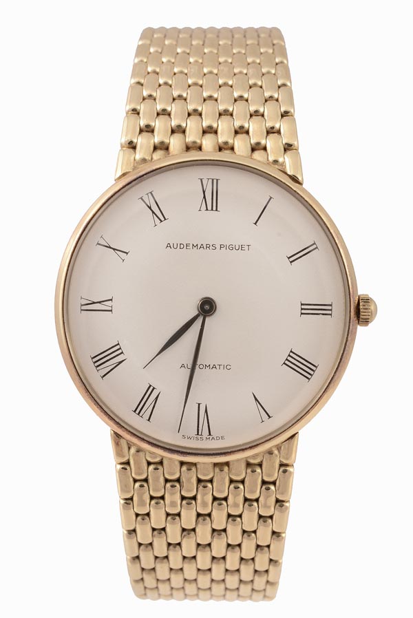 Audemars Piguet, a gentleman`s 18 carat gold wristwatch, circa 1980, ref. 75172, the three piece