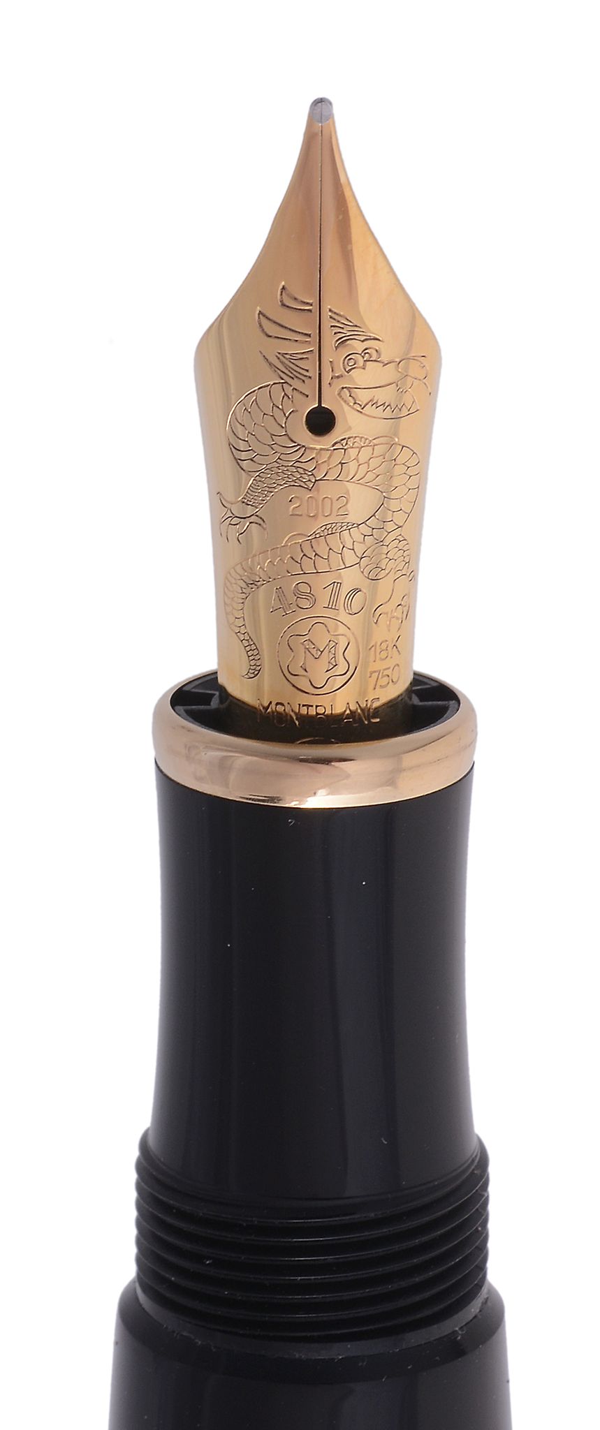 Montblanc, Qing Dynasty, a limited edition fountain pen, no 1562/2002, issued in 2002, the black - Image 3 of 4
