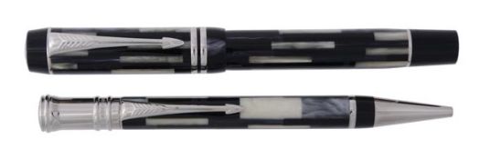 Parker, Duofold Mosaic, a special edition fountain pen and ballpoint pen, issued in 2002, the