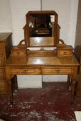 An Aesthetic ash dressing table 107cm wide There is no condition report available on this lot.