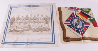 A handkerchief to commemorate Birmingham City reaching the FA Cup Final in 1931, central