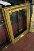 A large gilt picture frame 93 x 75cm