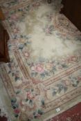 A Chinese wool carpet 280 x 184cm There is no condition report available on this lot. Best Bid