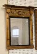 A George IV giltwood pier mirror 71cm high, 61cm wide