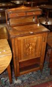 A Victorian rosewood music cabinet.126cm high, 57cm wide