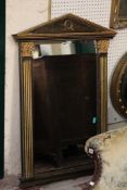 A modern gilt and paint effect mirror in the Neo Classical style, 120 x 85cm There is no condition