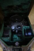 A Cine camera made by Bell & Howell Co. in its original case. There is no condition report for this