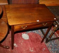 A mahogany side table with a frieze drawer and a nest of tables Best Bid