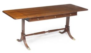A Regency style mahogany sofa table 154cm wide