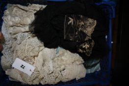 A collection of late 18th century and 19th century Brussels lace, including: sleeves, cuffs,