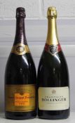 Champagne Veuve Clicquot 19991 magBollinger NV1 magAbove 2 mags