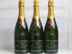 Champagne Moet et Chandon Brut Vintage 19933 bts
