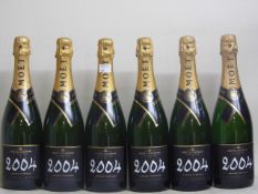 Champagne Moet et Chandon Grand Brut 200412 bts (2 x 6 OCC)