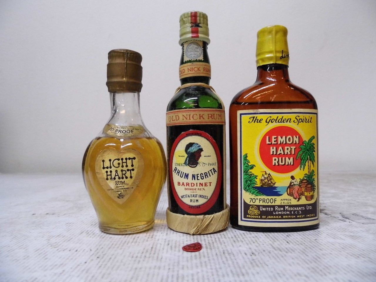 Light Hart Rum1950`s Bottling70% Proof1 5cl btOld Nick Rum1950`s Bottling70% Proof1 5cl btLemon