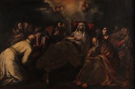 Spanish School (17th century) - The Death of the Virgin Oil on canvas 106 x 159 cm (41 3/4 x 62 1/