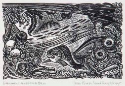 John Buckland-Wright (1897-1954) - The Grotto; Fishes: Headpiece, Book III, For John Keats`