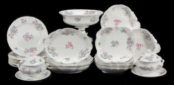 A Coalport porcelain part dessert service, circa 1840 A Coalport porcelain part dessert service,