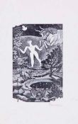 Eric William Ravilious (1903-1942) - "Taurus", or the Long Man of Wilmington, Design for the month