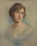 Edward Patry (1856-1940) - Portrait of Mrs Paine Oil on canvas Signed and dated 1918 lower right