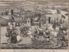William Rayner (1699-1761) - England`s Glory, 8 plates of naval battles and maritime scenes from the