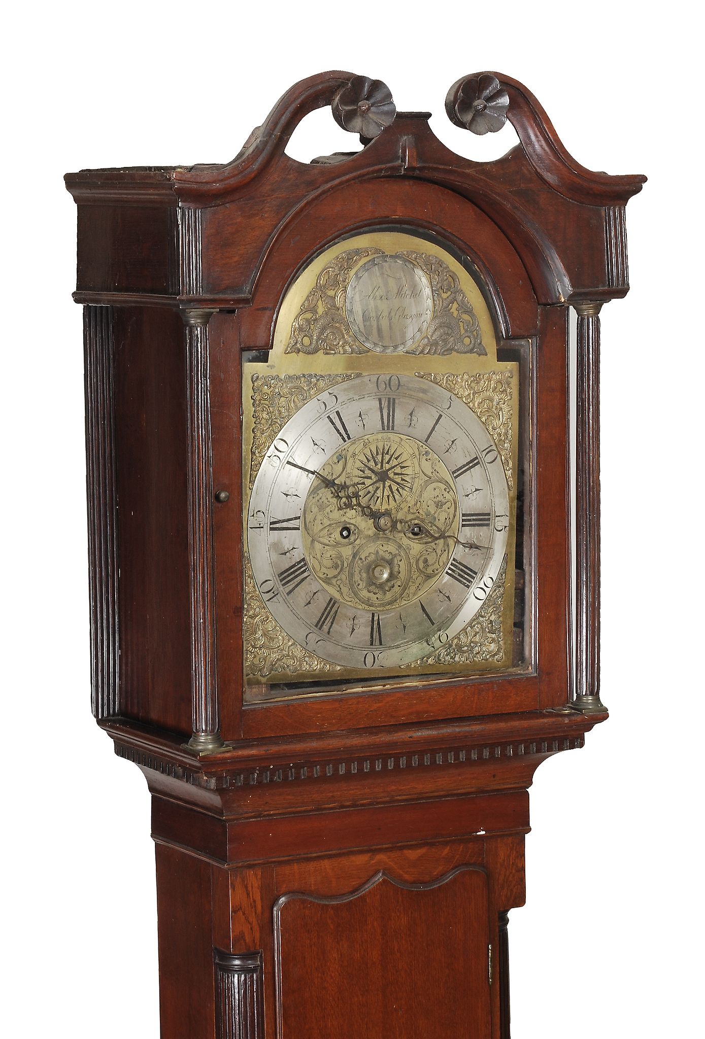 A George III Scottish oak eight-day longcase clock, Alexander Mitchel, Glasgow A George III Scottish - Image 2 of 2
