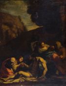 Emilian School (17th Century) - The Lamentation, Oil on canvas Unframed 87 x 68 cm. (34 1/4 x 26 3/4