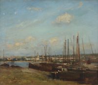 V. L. Henry (19th/20th century) - Harbour scene Oil on canvas Signed and dated 1901 lower left 61.
