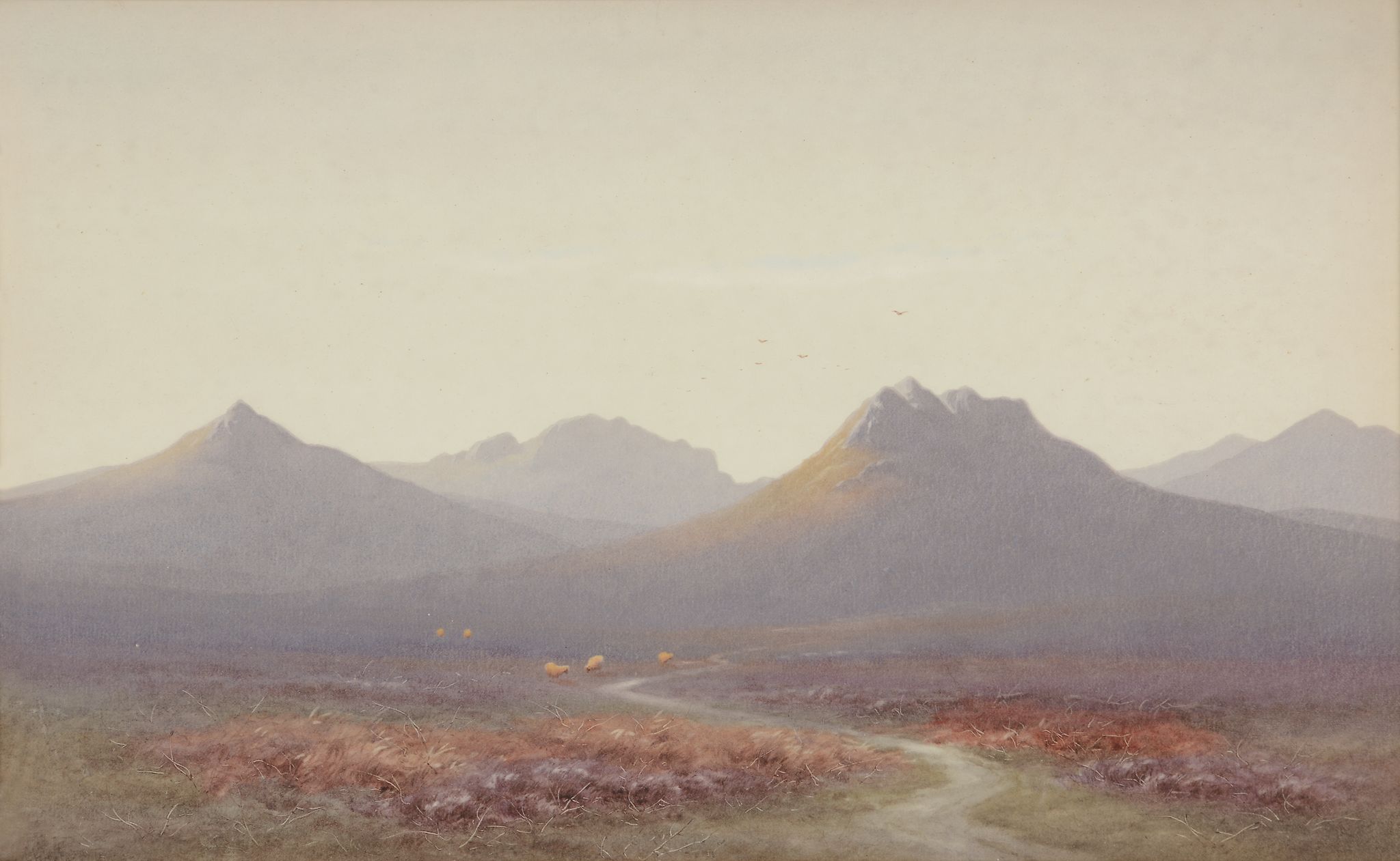 Charles E Brittan (1870-1949) - Among the Peaks, Arron Watercolour on paper Signed lower left 28 x