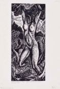 John Buckland-Wright (1897-1954) - Metamorphis II: Girl into Tree, Wood-engraving, on thin cream