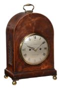 An inlaid mahogany bracket clock, Sidery, Blewbury, early 19th century An inlaid mahogany bracket