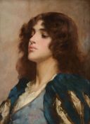 William A Breakspeare (1855-1914) - A sultry beauty Oil on canvas Signed lower right 41 x 31 cm (