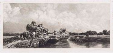 Frank Short (1857-1945) - A Roman Canal [Lincolnshire] (after the water-colour drawing by Peter De