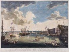 William Woollett (1735-1785) - View of the Royal Dock Yard at Deptford, After Richard Paton, the