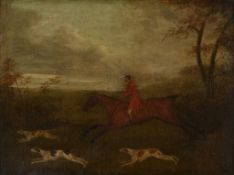 Attributed to John Nost Sartorious (1759-1828) - Huntsmen and Hounds Oil on canvas 37 x 48.5 cm (