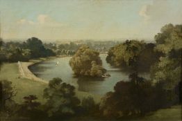Bertram Nicholls (1883-1974) - View of the river from Richmond Terrace Oil on canvas Signed lower