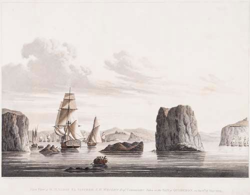 John Clark (fl. 1775-1825) - A pair of views of the capture of H.M. Sloop El Vincego in May, 1808, - Image 2 of 2