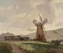 Edwin Byatt (1888-1948) - Polegate windmill Oil on canvas Signed lower left 64 x 77 cm (25 1/4 x