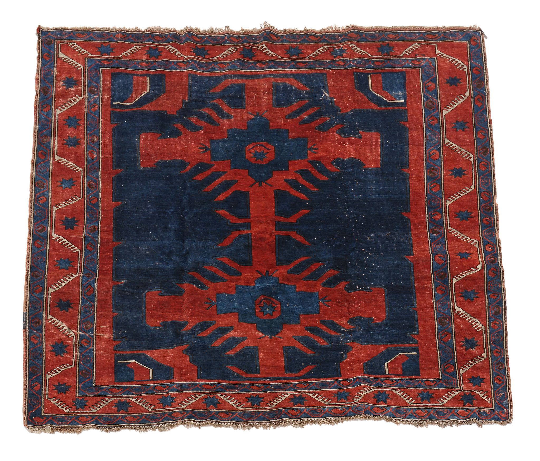 A Kazak carpet , approximately 207 x 189cm  A Kazak carpet  ,  approximately 207 x 189cm view on