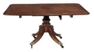 A Regency mahogany pedestal breakfast table , circa 1815  A Regency mahogany pedestal breakfast