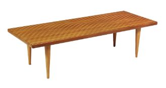 A birch and hardwood coffee table, mid 20th century  A birch and hardwood coffee table,   mid 20th